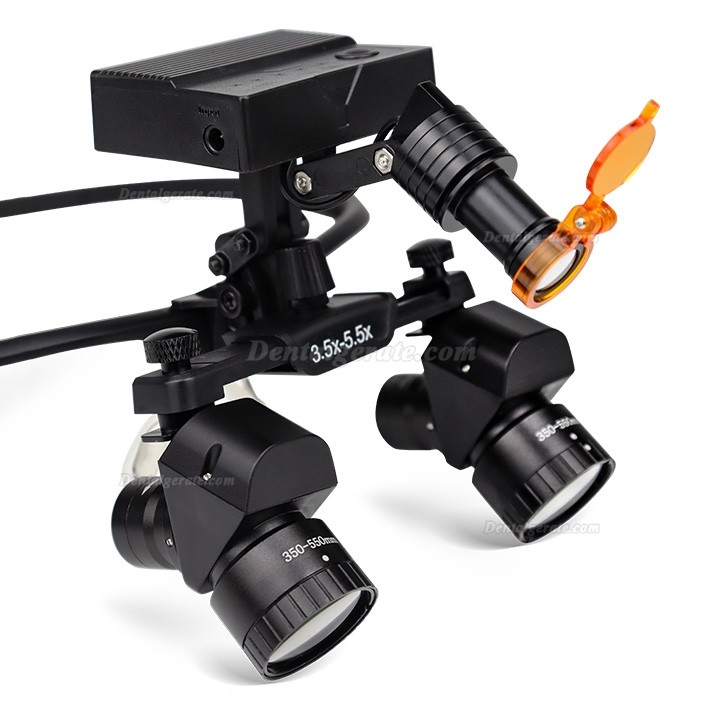 WJ YWJ-MG11 3.0X-5.0X Dental Flip-up Ergonomic Lupenbrille (Einstellbare Vergr&ouml;&szlig;erung) mit Lupenbrille Licht Zahnarzt